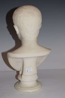Lot 299 - 19th Century Italian Carrara marble bust of Octavian (Caesar Augustus)