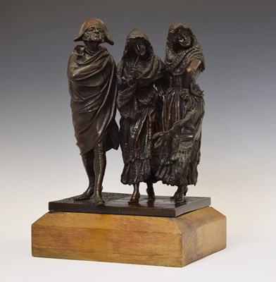 Lot 317 - Antonio Pandiani (Italian, 1838-1928) – Bronze figure group