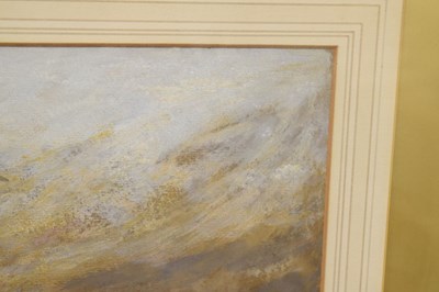 Lot 535 - Albert Goodwin R.W.S. (British, 1845-1932) - Watercolour - 'Westminster, Sunset Through The Smoke'