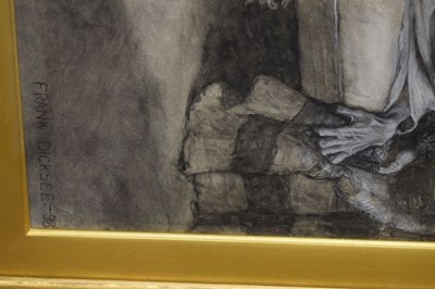 Lot 537 - Frank Dicksee - Watercolour - 'The Arrow of the Lord's Deliverance'