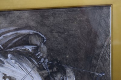 Lot 537 - Frank Dicksee - Watercolour - 'The Arrow of the Lord's Deliverance'