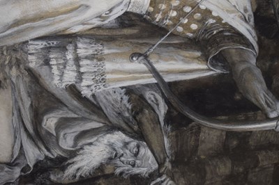 Lot 537 - Frank Dicksee - Watercolour - 'The Arrow of the Lord's Deliverance'