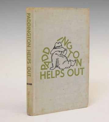 Lot 388 - Signed Michael Bond book - 'Paddington Helps Out'