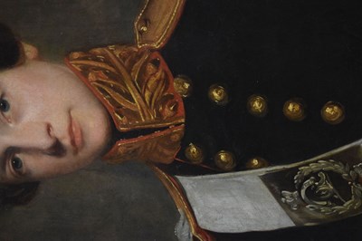 Lot 585 - Attributed to Charles Baxter, (1809-1879) - Oil on Canvas - Gentleman in Regimental uniform