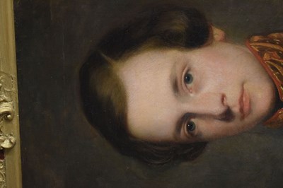 Lot 585 - Attributed to Charles Baxter, (1809-1879) - Oil on Canvas - Gentleman in Regimental uniform