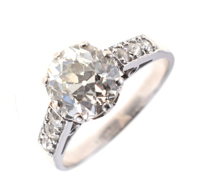 Lot 3 - Single stone diamond ring