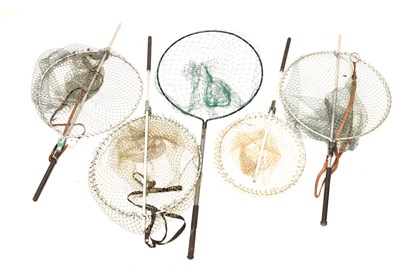 Lot 378 - Five landing nets