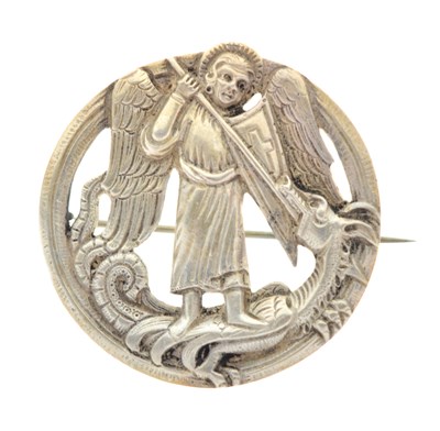 Lot 84 - Henrik Møller of Trondheim, Norwegian silver brooch