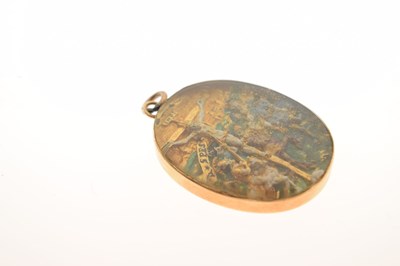 Lot 290 - Enamel and gold devotional pendant, possibly Italian, circa 1550-1600