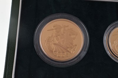 Lot 157 - Royal Mint Gold Proof four-coin Sovereign Set, 2005