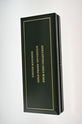 Lot 157 - Royal Mint Gold Proof four-coin Sovereign Set, 2005