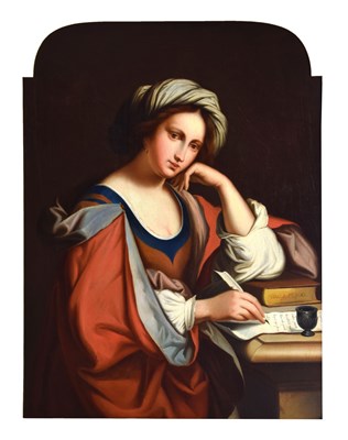 Lot 597 - After Giovanni Francesco Barbieri, (called il Guercino, 1591-1666) - Oil on canvas - Sibilla Persica