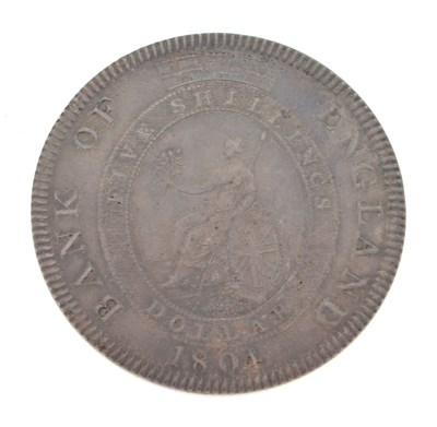Lot 181 - George III Bank of England Five Shillings Dollar, 1804