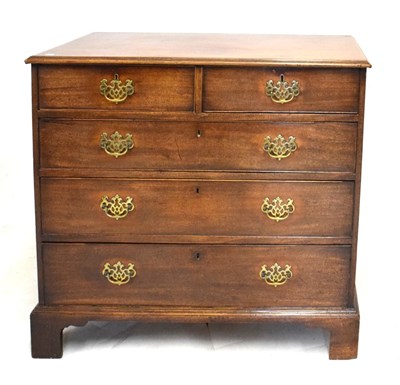 Lot 808 - George III mahogany chest of drawers