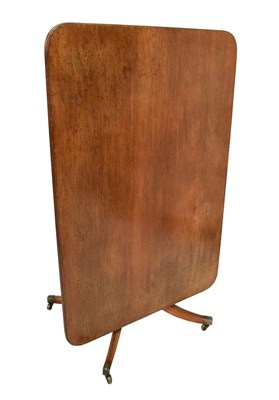 Lot 641 - 19th Century mahogany tilt-top rectangular breakfast table