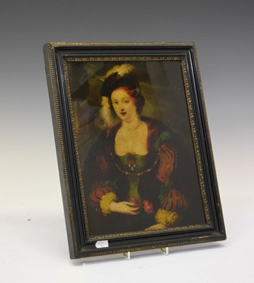 Lot 628 - 19th Century reverse print on glass
