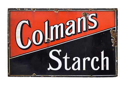 Lot 288 - Colman's Starch enamel sign