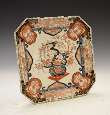Lot 623 - 19th Century Japanese Imari porcelain square dish
