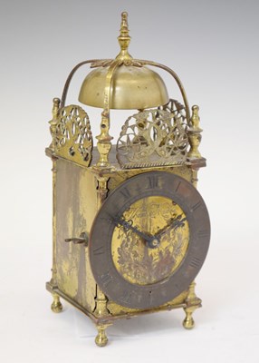 Lot 586 - Early 20th century gilt metal lantern-style timepiece - Thomas Nudge