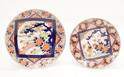 Lot 493 - Two Japanese Meiji period Imari chargers