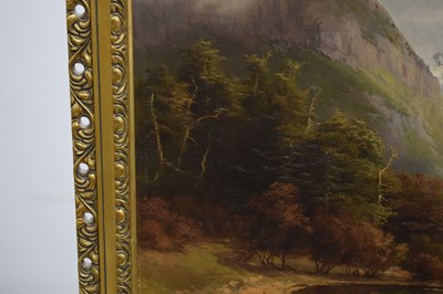 Lot 559 - Nicholas Chevalier - New Zealand oil on canvas - Lake Manapouri