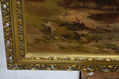 Lot 559 - Nicholas Chevalier - New Zealand oil on canvas - Lake Manapouri