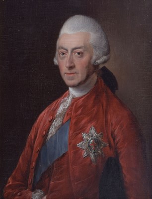 Lot 526 - English School, late 18th century - Oil on panel - George Brudenell