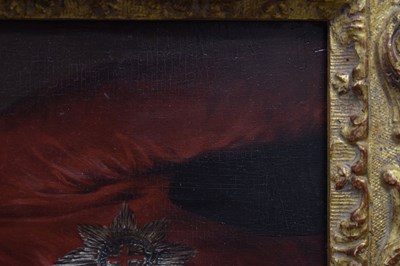 Lot 526 - English School, late 18th century - Oil on panel - George Brudenell