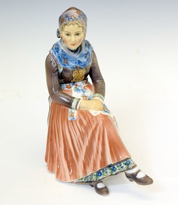 Lot 435 - Danish Dahl Jensen Copenhagen figure of an Amager girl