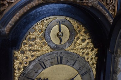 Lot 531 - 19th Century ebonised chiming bracket or table clock