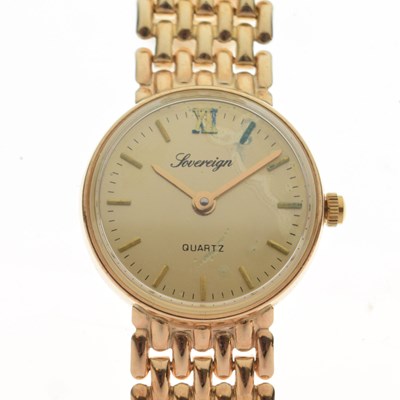 Lot 195 - Sovereign - Lady's 9ct gold cocktail watch