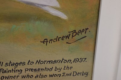 Lot 550 - Andrew Beer (1862-1954) - Oil on canvas - Triple pigeon portraits