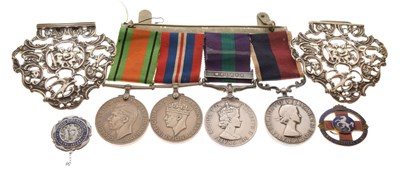 Lot 423 - British medal group awarded to Sergeant F.R. Snape of the Royal Air Force