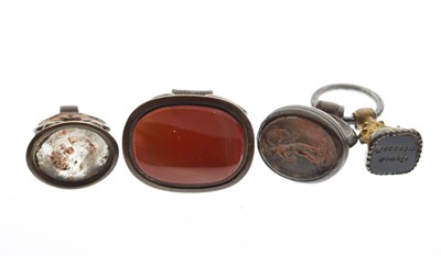 Lot 169 - Four assorted intaglio fob seals