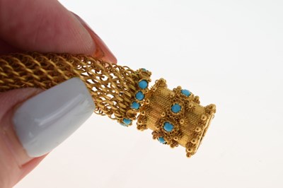 Lot 39 - Early Victorian mesh necklace