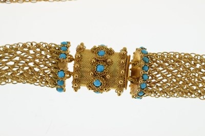 Lot 39 - Early Victorian mesh necklace
