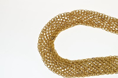 Lot 39 - Early Victorian mesh necklace