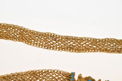 Lot 39 - Early Victorian mesh necklace