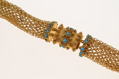 Lot 39 - Early Victorian mesh necklace