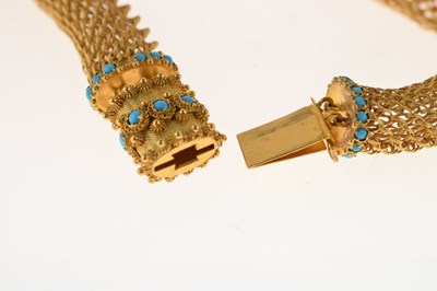 Lot 39 - Early Victorian mesh necklace