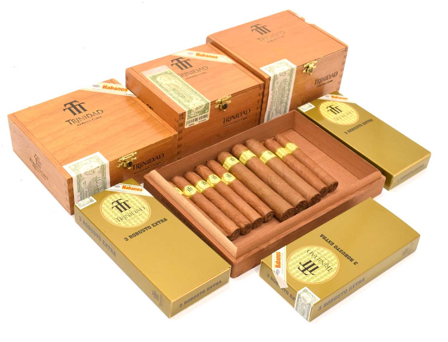 Lot 735 - Trinidad Robustus T, Reyes, Coloniales, etc, Habana Cigars