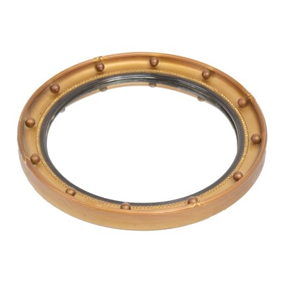 Lot 715 - Regency-style convex wall mirror