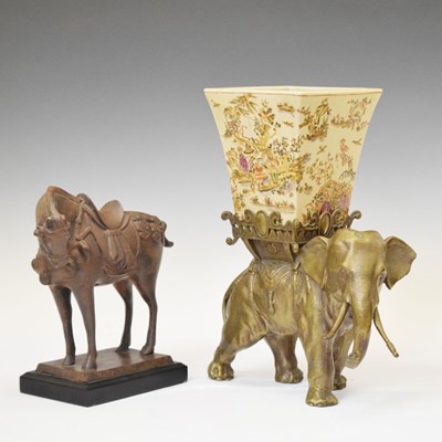 Lot 479 - Chinese elephant and horse