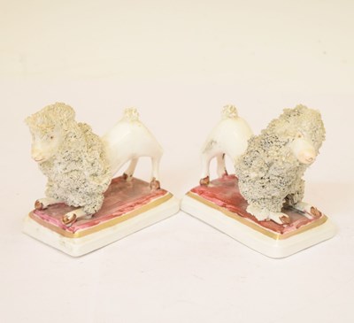 Lot 415 - Pair of Staffordshire poodles
