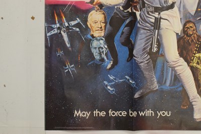 Lot 310 - Star Wars - Rare 1977 pre-Oscars UK quad film poster