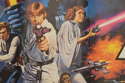 Lot 310 - Star Wars - Rare 1977 pre-Oscars UK quad film poster
