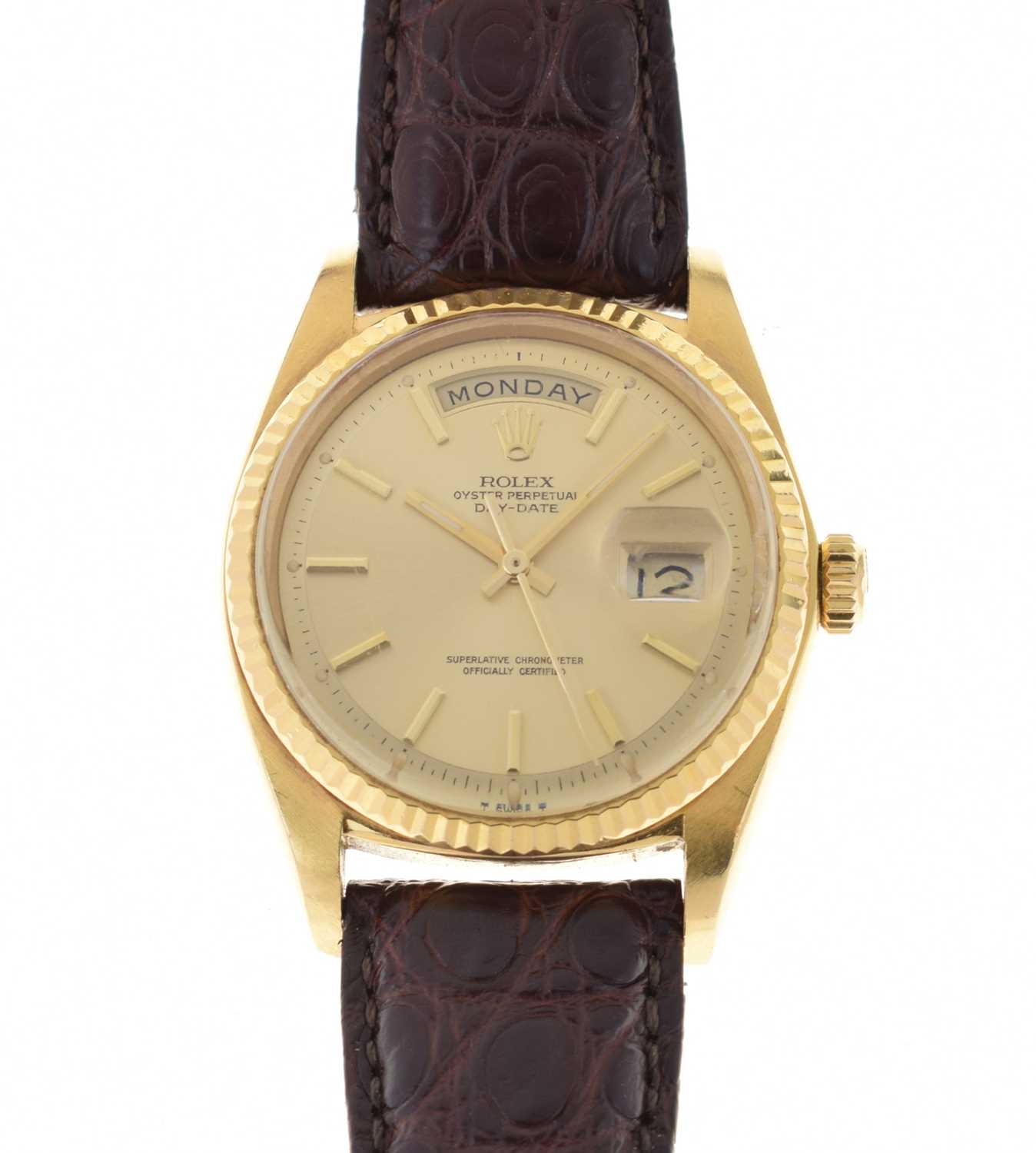 Lot 74 - Rolex - Gentleman's Oyster Perpetual Daydate 18K wristwatch