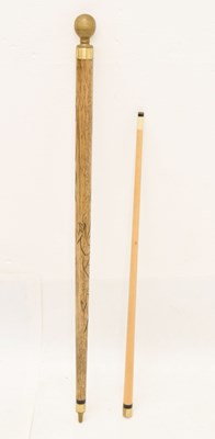 Lot 346 - Walking stick snooker cue