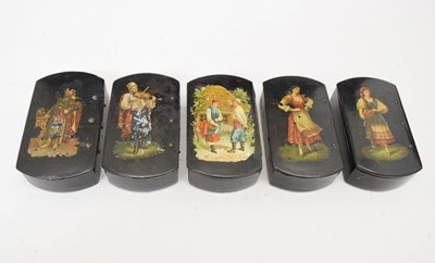 Lot 283 - Five lacquer boxes