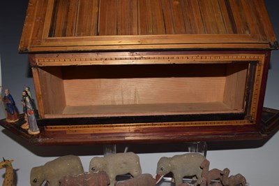 Lot 307 - 19th Century straw-work Noah's Ark